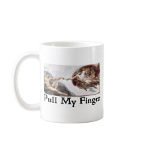 Pull My Finger mugs by divebargraphics Pull My Finger mugs