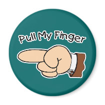 Pull My Finger on Teal Background Magnet by mikek92349 Pull My Finger on Teal Background Magnet