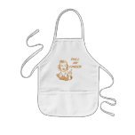 Pull My Finger Retro Housewife Orange aprons