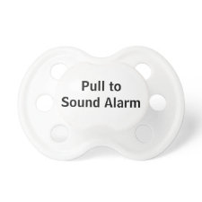 Pull to sound alarm funny baby pacifier