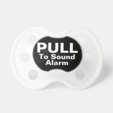 Pull To Sound Alarm Funny BooginHead Pacifier