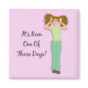 Pull Your Hair Out Toon Magnet by mariannegilliand Pull Your Hair Out Toon Magnet