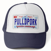 Pulled Pork NC Plate hats