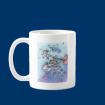 Pulling Santa's sleigh mugs