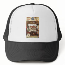 Pullman dining car on train 1894 mesh hats