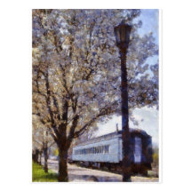 Pullman Train Diner Car. Vintage Pufferbelly Kent Postcards