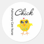 Pulmonary Care Nurse Chick v1 Sticker