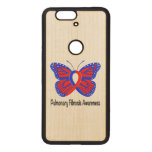 Pulmonary Fibrosis Awareness Butterfly Wood Nexus 6P Case