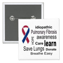 Pulmonary Fibrosis Awareness Button buttons