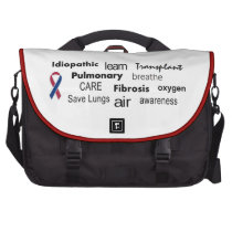 Pulmonary Fibrosis Awareness Laptop Bag commuterbag