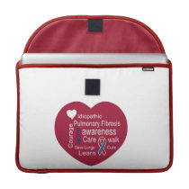 Pulmonary Fibrosis Awareness Laptop Bag macbook sleeves