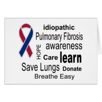 Pulmonary Fibrosis Awareness Note Card
