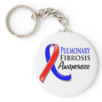Pulmonary Fibrosis Awareness Ribbon Keychains