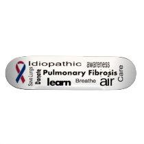 Pulmonary Fibrosis Awareness Skateboard