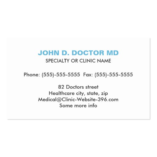 Pulmonology or pulmonologist gray business card (back side)