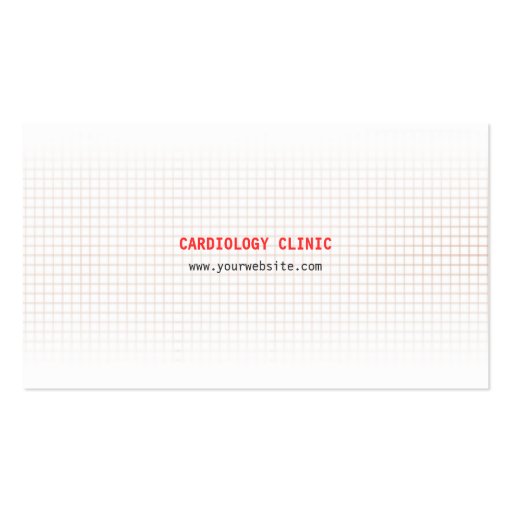 Pulse Heart Signal Cardiology business card (back side)