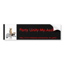 PUMA edit, Party Unity My Ass!!!,  http://www.m... bumper stickers