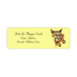 Puma, Mountain Lion, Cougar Tracks Address Label