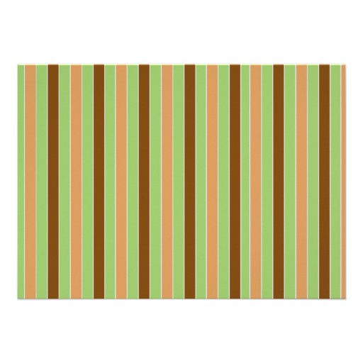Pumkin and Stripes Personalized Invites