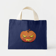 pumkin head canvas bag