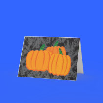 Pumkins greeting card cards