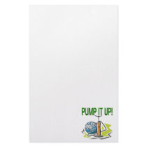 Pump It Up Stationery Design