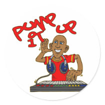Pump it up stickers