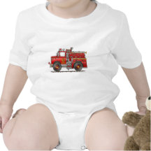 Pumper Rescue Fire Truck Firefighter Bodysuit