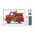 Pumper Rescue Fire Truck Stamps