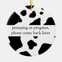 Pumping in Progress Door Hanger Christmas Tree Ornament