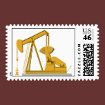 Pumpjack Golden postage