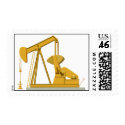 Pumpjack Golden postage