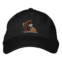 Pumpjack Zazzle embroidered hats by zippyzippy44 Pumpjack Zazzle embroidered hats