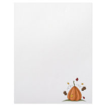 pumpkin and autumn leaves letterhead by doonidesigns pumpkin and autumn leaves letterhead