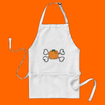 pumpkin and crossbones aprons