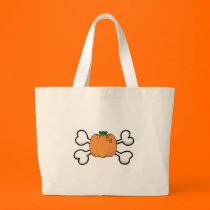 pumpkin and crossbones bags
