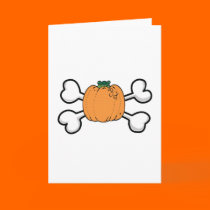 pumpkin and crossbones cards