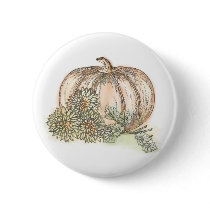 Pumpkin and Mums buttons