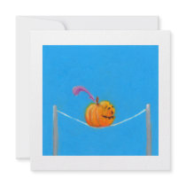 Pumpkin art - fun colorful drawing circus invitations