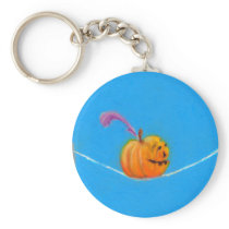 Pumpkin art - fun colorful drawing circus keychains