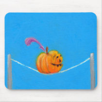 Pumpkin art - fun colorful drawing circus mousepads