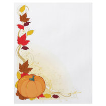 Pumpkin Autumn Border Flyers