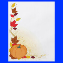 Pumpkin Autumn Border Flyers