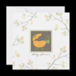 Pumpkin Baby Carriage Shower Invitation