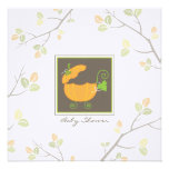 Pumpkin Baby Carriage Shower Invitation