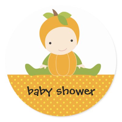 Pumpkin Baby Stickers