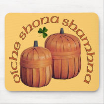 Pumpkin Baskets Mouse Pad (Gaelic) mousepads