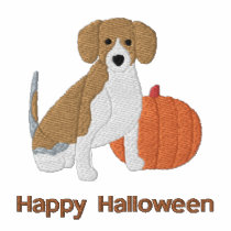 Pumpkin Beagle Embroidered Shirt (Polo Shirt) embroidered shirts by MenagerieMayhem Pumpkin Beagle Embroidered Shirt (Polo Shirt) embroidered shirts