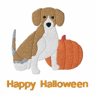 Pumpkin Beagle Embroidered Shirt (T-Shirt) embroideredshirt