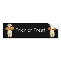 Pumpkin Boy bumper stickers by Memory_Lane Pumpkin Boy bumper stickers